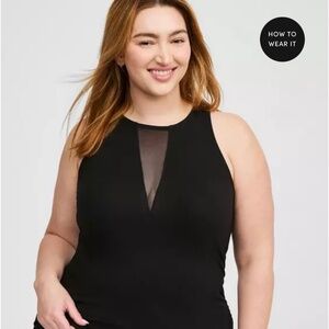 NWT Torrid Foxy Mesh Inset Tank Top - size 00
